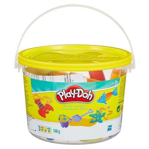 Play-Doh cubo de figuras y 4 tarros plastilina