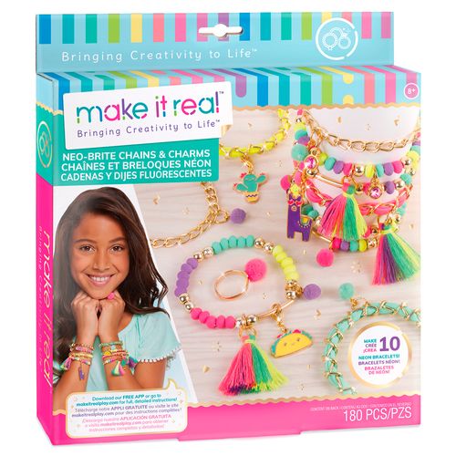 Make It Real Cadenas y Dijes Fluorescentes