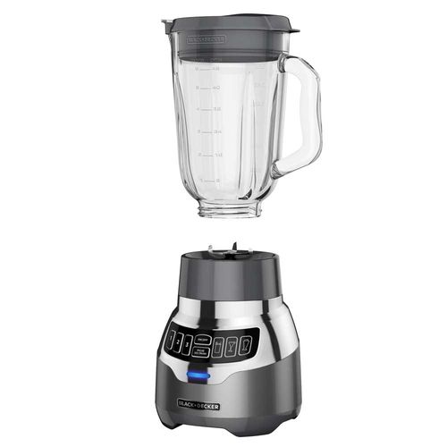 Licuadora jarra de vidrio 1.5lts + vaso portatil