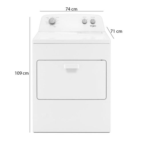 Secadora a Gas Whirlpool 21 KG // WGD4850HW