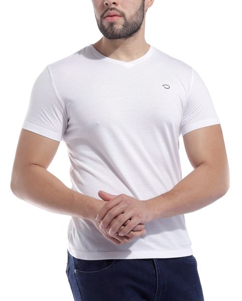 Camiseta básica sólida para hombre