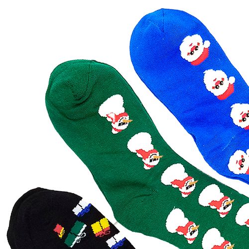 Set de 3 pares de calcetines multicolor con estampado para niño