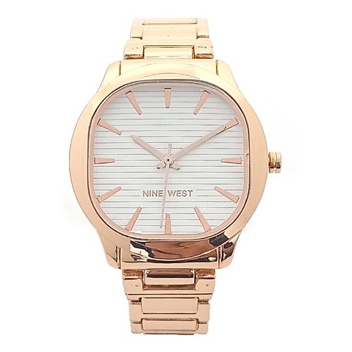 Reloj Nine West análogo metálico oro rosa para mujer