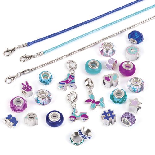 Make It Real Pulseras de Dije Halo Azul Puro