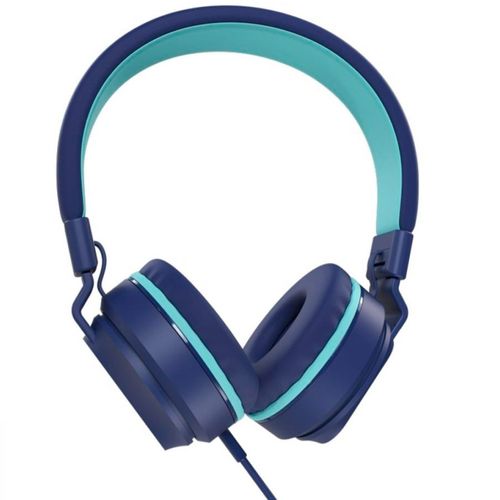 Audífonos avid cableados c/microfono azules