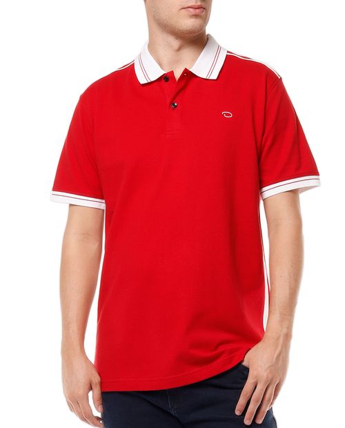 Camisa polo moda roja para hombre