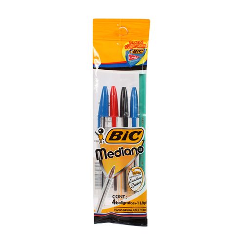 Bolígrafo x4 +lápiz clas x12