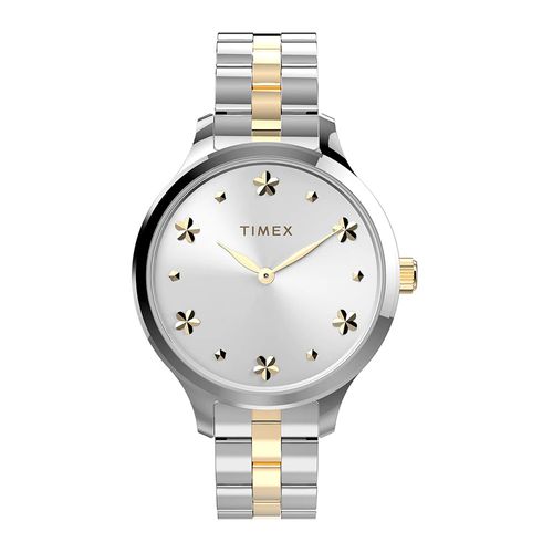 Reloj Timex análogo metálico combinado para mujer