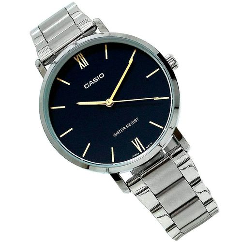 Reloj Casio Vip análogo metal plateado para mujer