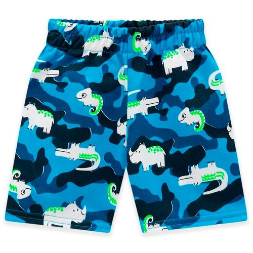 Short azul con estampado para niño