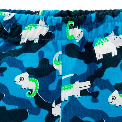Short azul con estampado para niño