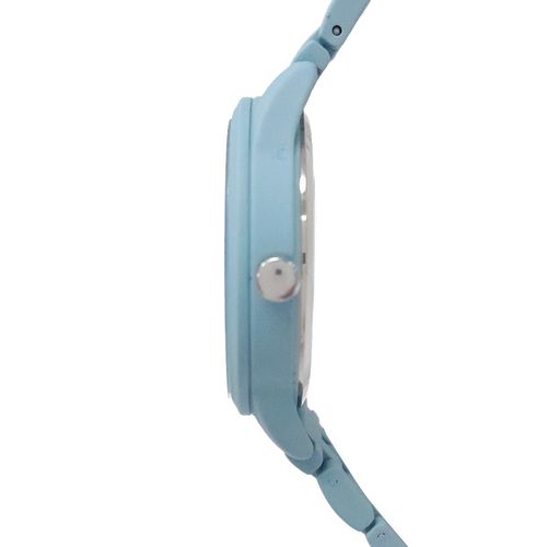 Reloj Nine West análogo metálico celeste para mujer
