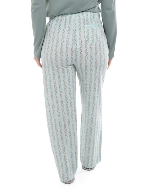 Pantalón de pijama estampado multicolor para dama