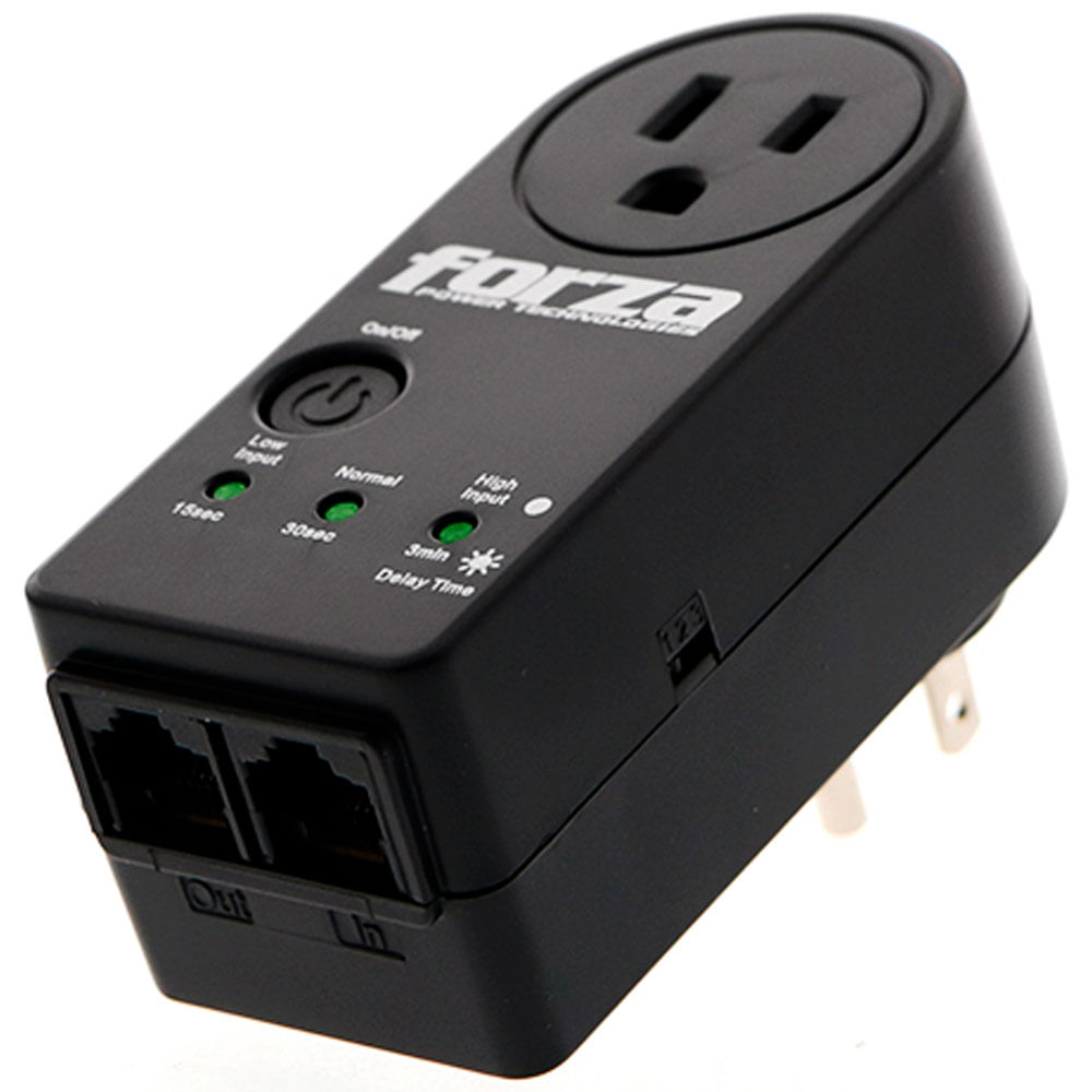 Forza Protector de voltaje 3600Voltios/ 1800Watts 1 toma certificado NEMA 5-15R