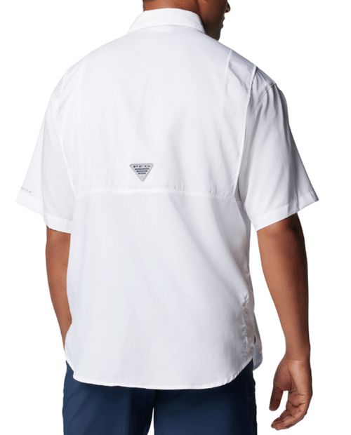 Camisa Columbia PFG Tamiami II blanca para hombre