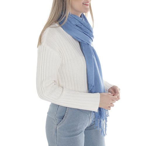 Bufanda Again color azul para mujer