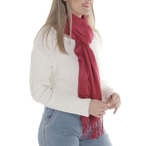 Bufanda Again rojo para mujer