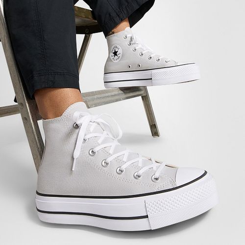 Botín Converse Chuck Taylor All Star Lift casual gris para mujer