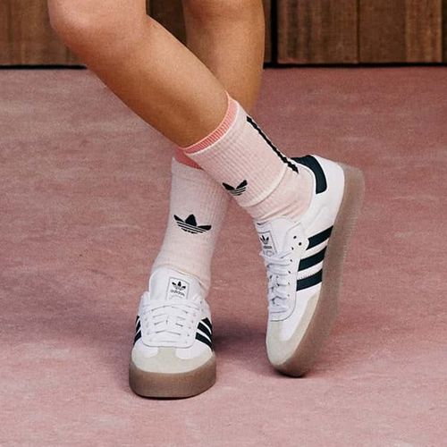 Zapato Adidas Originals Samba casual color blanco para mujer
