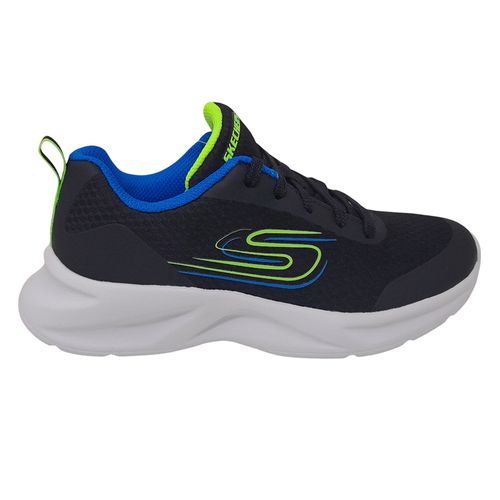Zapato deportivo casual Skechers negro para niño