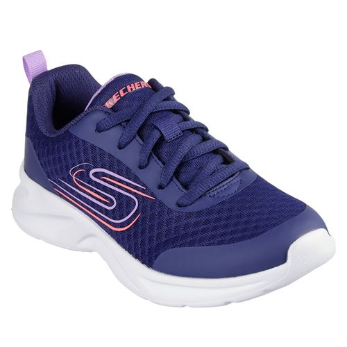 Zapato deportivo casual Skechers azul para niña