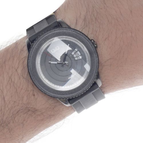Reloj Q&Q análogo resina negro para hombre
