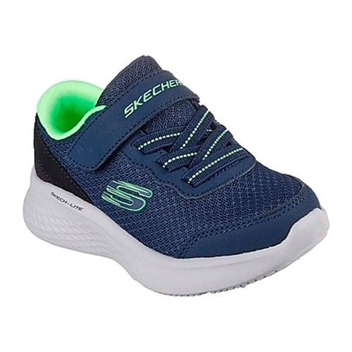 Zapato deportivo casual Skechers azul para bebé niño