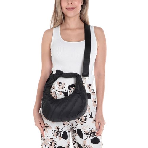 Cartera crossbody Unexpected color negro para mujer