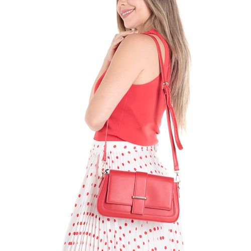 Cartera crossbody Unexpected color rojo para mujer
