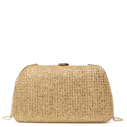 Cartera clucth Sfera color dorado para mujer