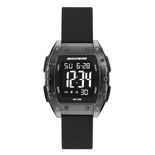 Reloj Skechers digital silicón color negro para hombre