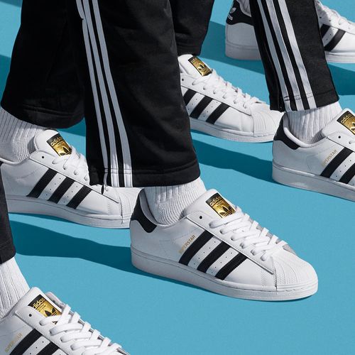 Zapato Adidas Superstar casual deportivo blanco para hombre