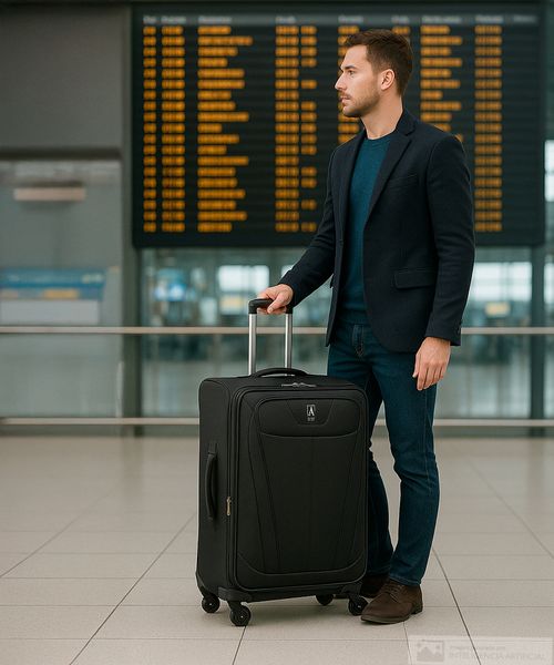 Maleta mediana Travel Pro negra