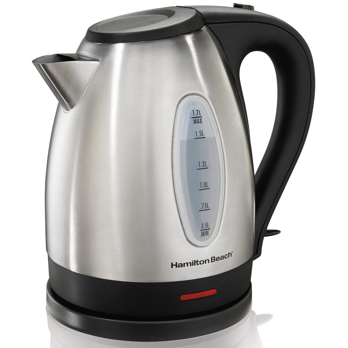 Hamilton Beach Hervidor eléctrico acero inoxidable libre de cable