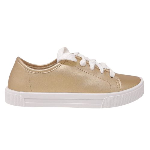 Zapato deportivo casual Orange dorado para niña
