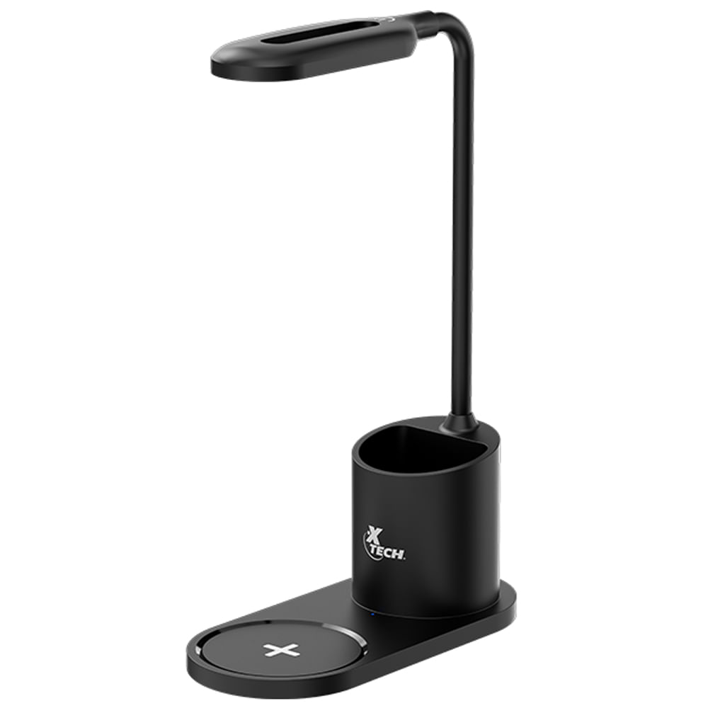 Xtech LAMPARA LED DE ESCRITORIO CON BASE DE CARGA INALAMBRICA 15W