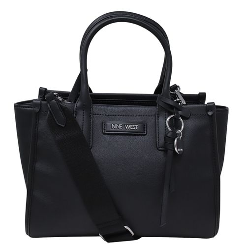 Cartera satchel Nine West color negro para mujer