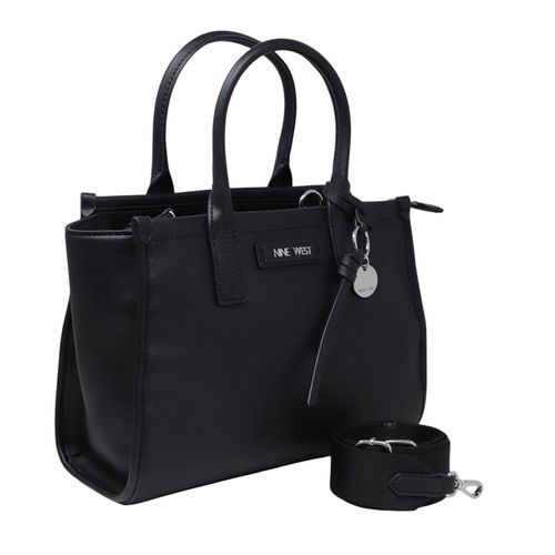 Cartera satchel Nine West color negro para mujer