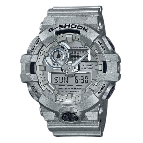 Reloj Casio G-shock análogo/digital resina plateada para hombre