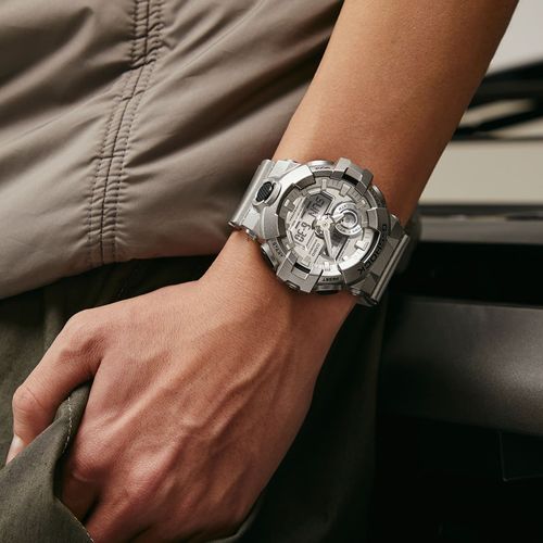 Reloj Casio G-shock análogo/digital resina plateada para hombre