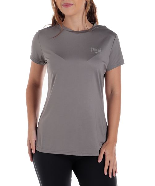 Camiseta deportiva Everlast gris con textura para mujer