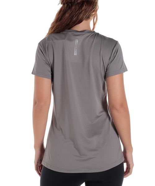Camiseta deportiva Everlast gris con textura para mujer