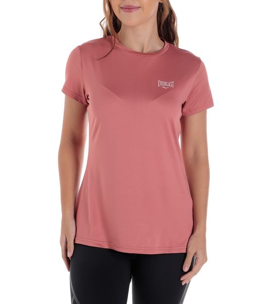 Camiseta deportiva Everlast rosada con textura para mujer