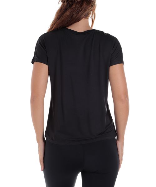 Camiseta deportiva Everlast negra estampada para mujer