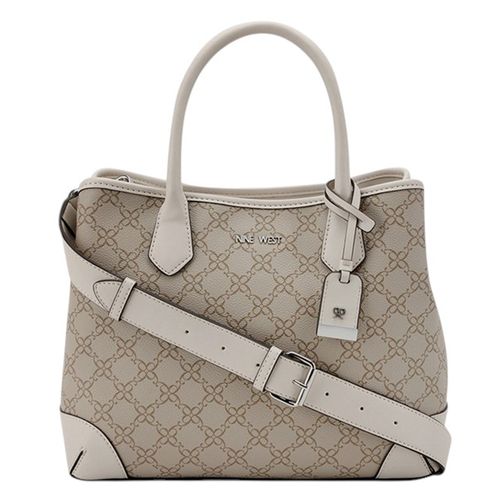 Cartera satchel Nine West Kylene color beige para mujer