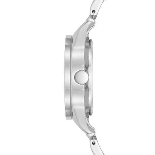 Reloj Nine West análogo de metal color plateado para mujer