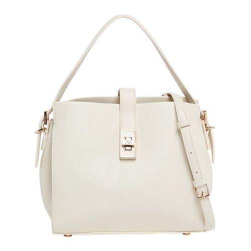 Cartera satchel Anne Klein color blanco para mujer