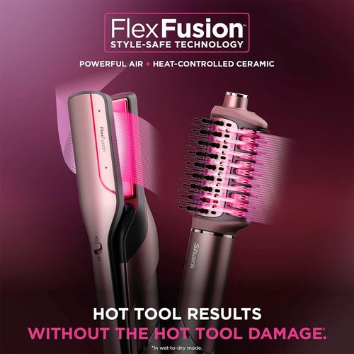 Shark FlexFusion 5 en 1 Air Styler Curly + Set de cepillos