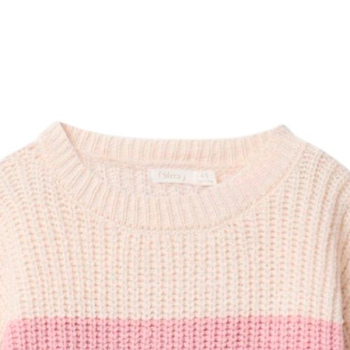 Suéter multicolor tejido para niña
