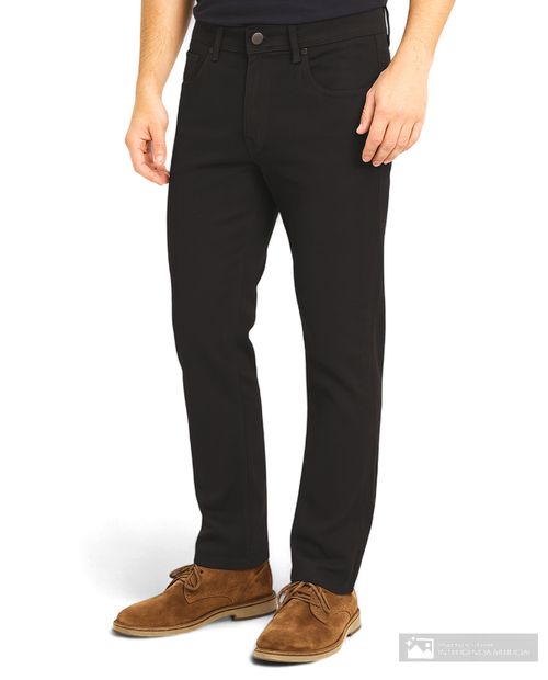 Pantalón Unexpected slim fit negro sólido para hombre
